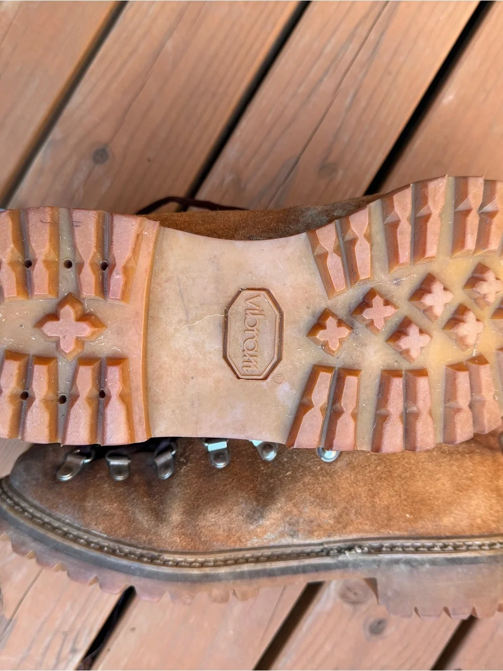 Danner Brown Suede Hiking Boots with New Vibram Soles